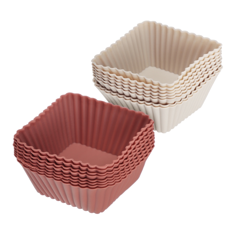 VETTA Набор форм силиконовых 16шт, 7х3см, квадратные, VETTA Набор форм силиконовых 16шт, 7х3см, квадратные, "Кекс"