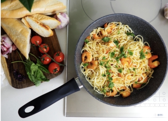 сковорода HOMECLUB Stone 26см, глубокая, литой алюминий сковорода HOMECLUB Stone 26см, глубокая, литой алюминий