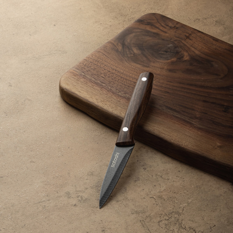 SATOSHI Меллер Нож для фруктов и овощей 9см, нерж.сталь с антиналипающим покрытием SATOSHI Меллер Нож для фруктов и овощей 9см, нерж.сталь с антиналипающим покрытием