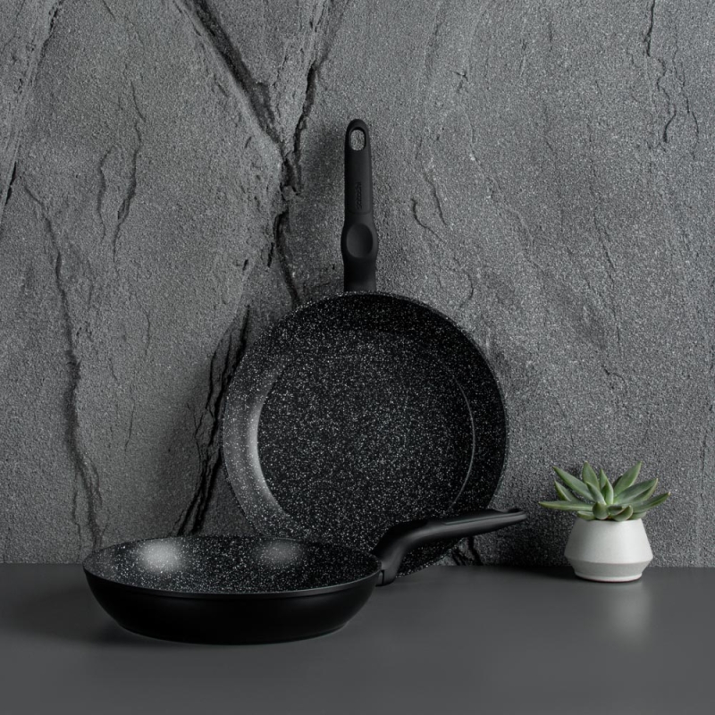 SATOSHI Стоун Сковорода литая d28см, антипригарное покрытие Мрамор, индукция SATOSHI Стоун Сковорода литая d28см, антипригарное покрытие Мрамор, индукция