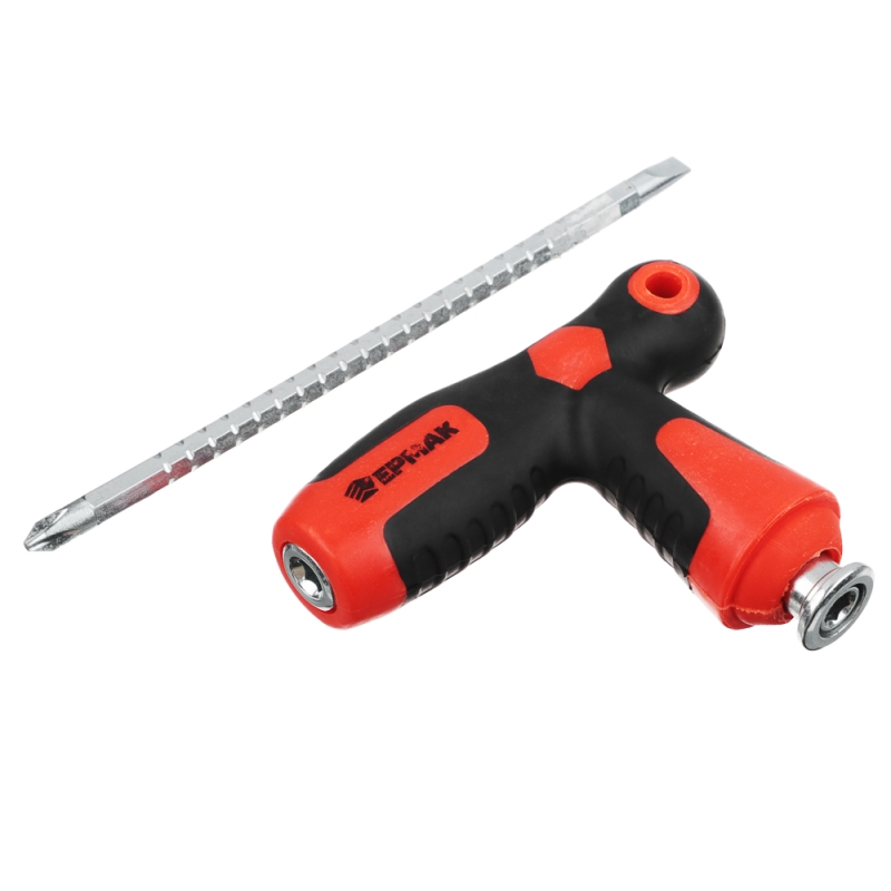 ЕРМАК Отвертка телескопическая двусторонняя, Т-образная 2х-комп. рукоятка, с фиксатором ЕРМАК Отвертка телескопическая двусторонняя, Т-образная 2х-комп. рукоятка, с фиксатором