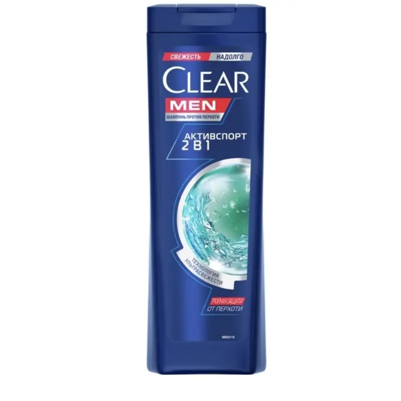 Шампунь мужской против перхоти   Шампунь мужской против перхоти  "CLEAR MEN"  активспорт 2 в 1,  400 мл