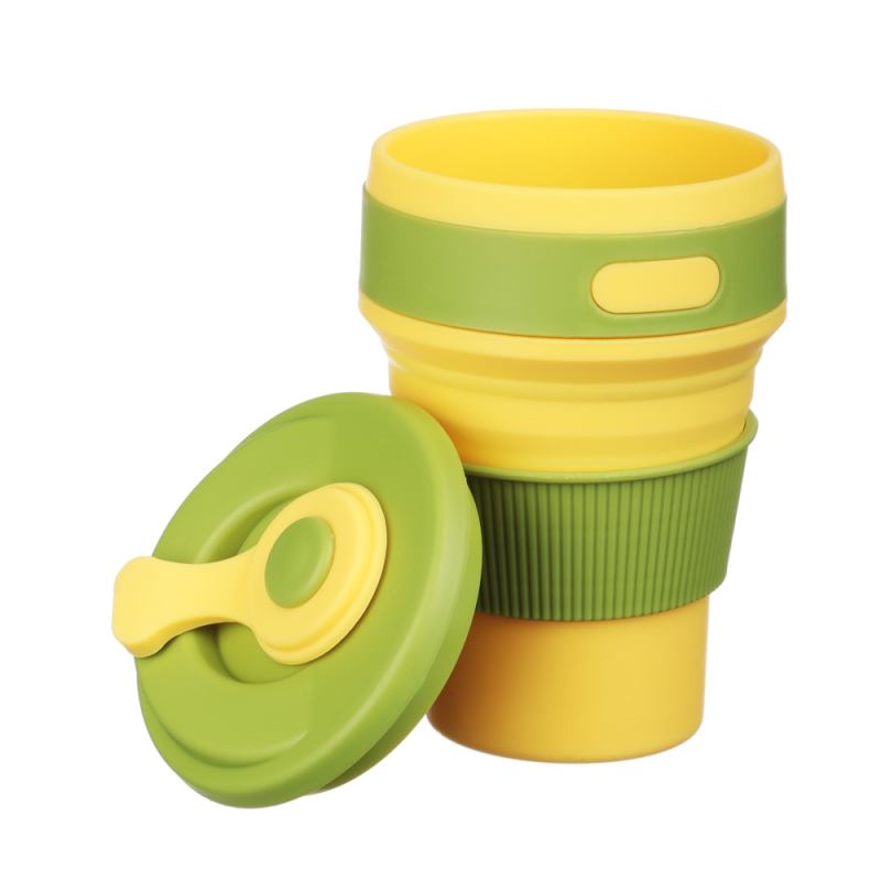 VETTA Стакан складной с крышкой, 12,7х8,8см, силикон, полипропилен VETTA Стакан складной с крышкой, 12,7х8,8см, силикон, полипропилен