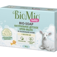 Туалетное крем-мыло детское BIOMIO BABY с маслом Ши 0+, 90г