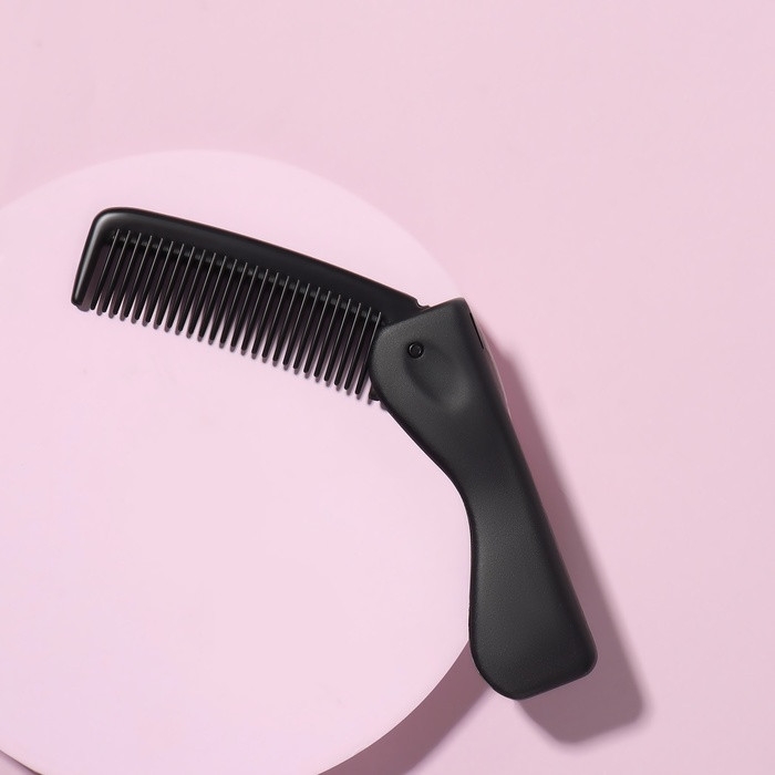 Расчёска складная, 17,5 × 3 см, цвет чёрный Расчёска складная, 17,5 × 3 см, цвет чёрный