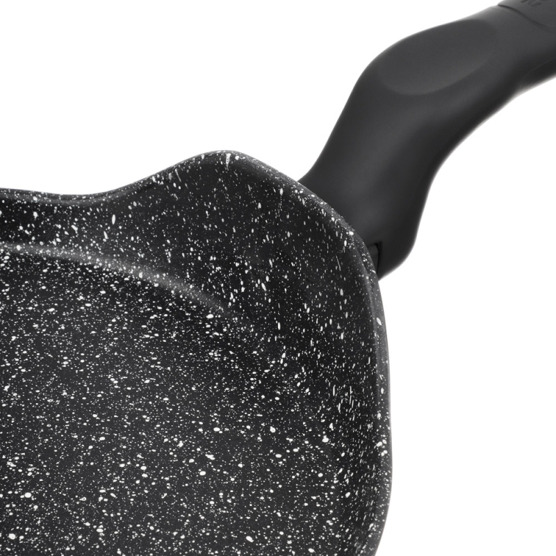 SATOSHI Стоун Сковорода литая блинная d24см, антипригарное покрытие Мрамор, индукция SATOSHI Стоун Сковорода литая блинная d24см, антипригарное покрытие Мрамор, индукция