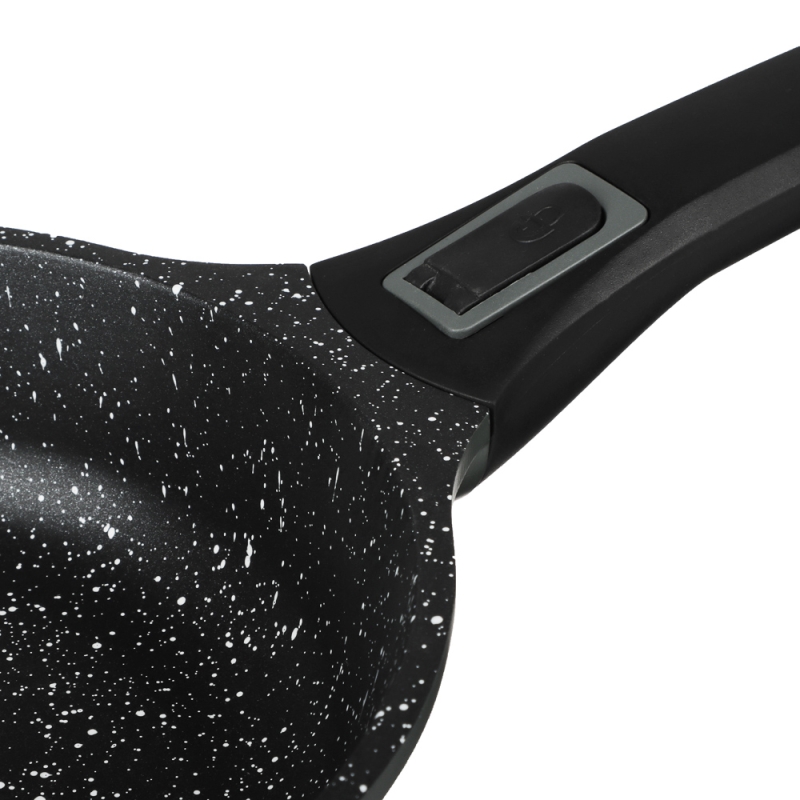 SATOSHI Уран Сковорода литая d20см, антипригарное покрытие Мрамор, индукция, съемная ручка SATOSHI Уран Сковорода литая d20см, антипригарное покрытие Мрамор, индукция, съемная ручка