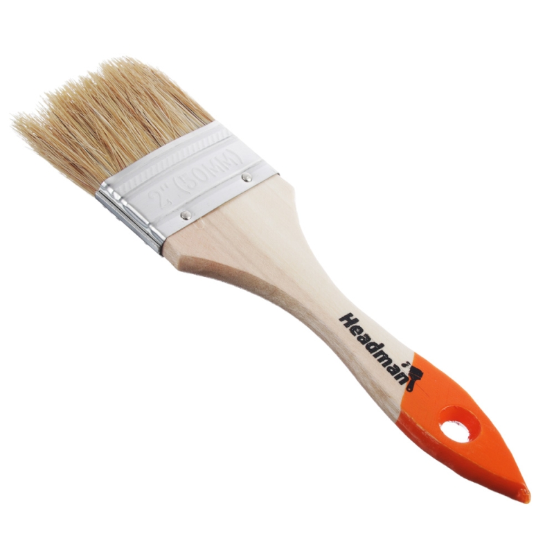 ЕРМАК Кисть малярная плоская ЕРМАК Кисть малярная плоская "Бейсик" нат. щетина 2" (50мм)