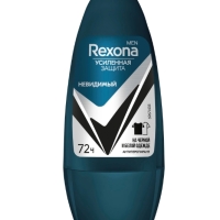 Дезодорант-антиперспирант роликовый мужской REXONA Невидимый на черном и белом, 50мл