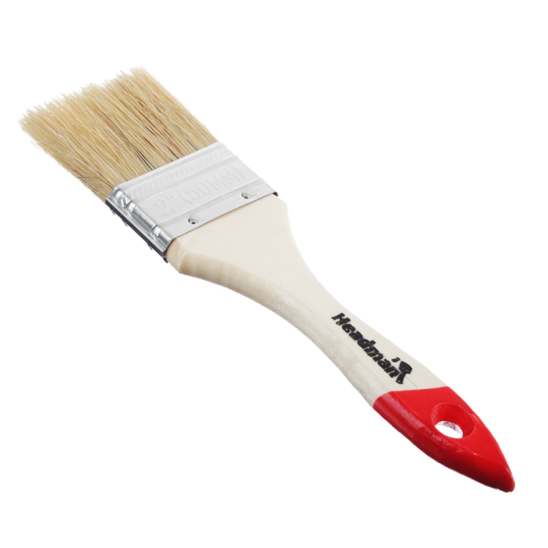 ЕРМАК Кисть малярная плоская  ЕРМАК Кисть малярная плоская "Стандарт" " нат. щетина 2" (50мм)