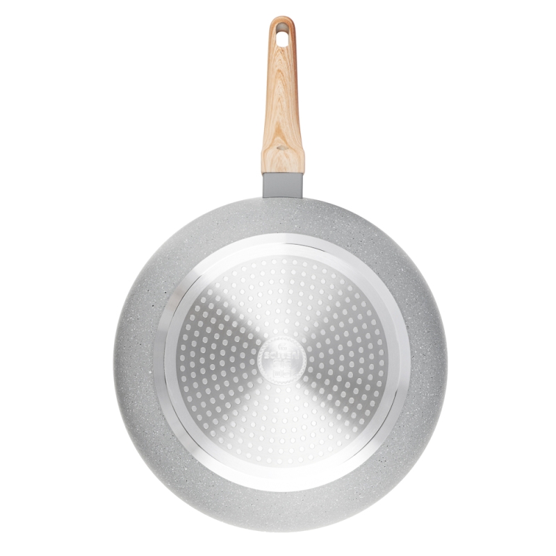 SATOSHI Берг Вок литой d28см, антипригарное покрытие Мрамор, индукция SATOSHI Берг Вок литой d28см, антипригарное покрытие Мрамор, индукция