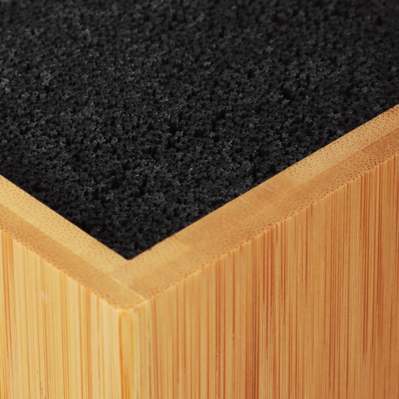 SATOSHI Бамбук Подставка для ножей 10х10х22,5см, полипропиленовые разделители SATOSHI Бамбук Подставка для ножей 10х10х22,5см, полипропиленовые разделители