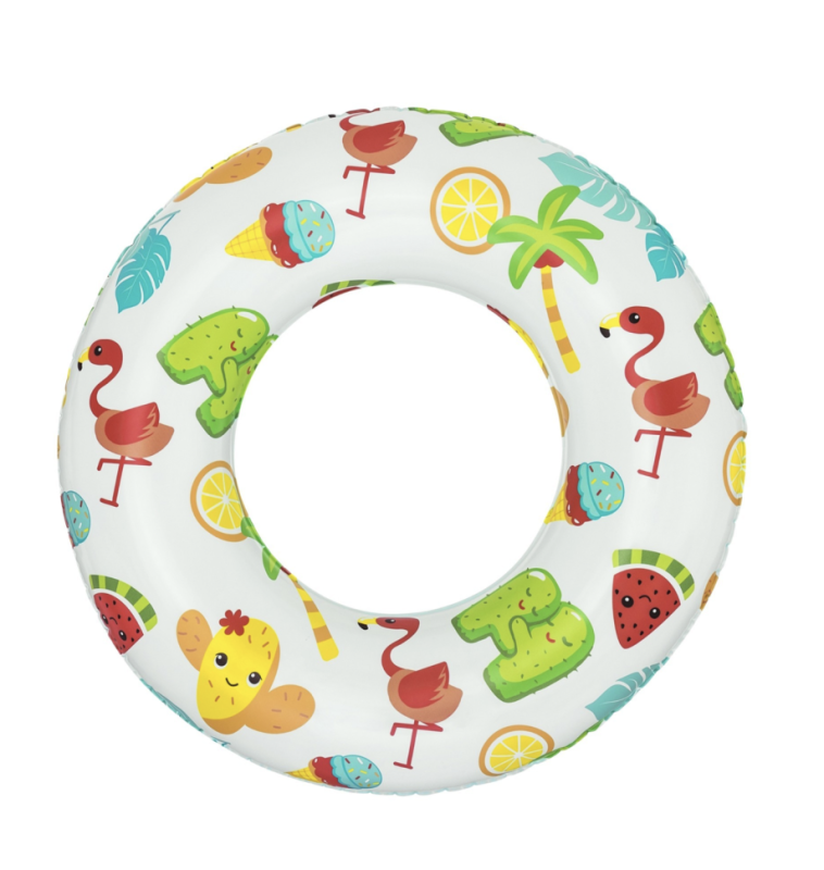 Круг надувной для плавания «Тропики», d=61 см, от 3-6 лет, микс