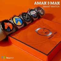 AMAX 3 MAX круглые смарт часы золотые