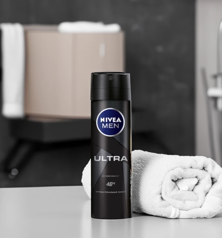 Антиперспирант-спрей мужской NIVEA Ultra, 150мл Антиперспирант-спрей мужской NIVEA Ultra, 150мл