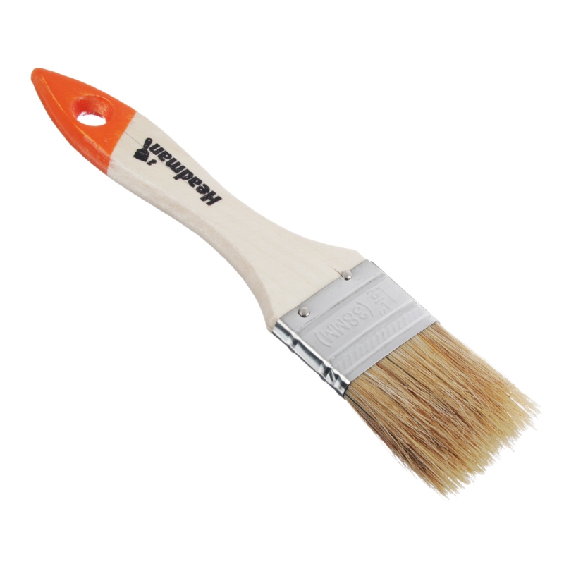 ЕРМАК Кисть малярная плоская ЕРМАК Кисть малярная плоская "Бейсик" нат. щетина 1,5" (38мм)