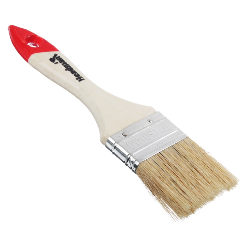 ЕРМАК Кисть малярная плоская  ЕРМАК Кисть малярная плоская "Стандарт" " нат. щетина 2" (50мм)