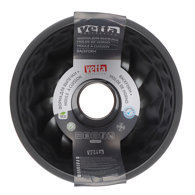 VETTA Форма для выпечки круглая  VETTA Форма для выпечки круглая "Каравай" 23x10см SL-1032