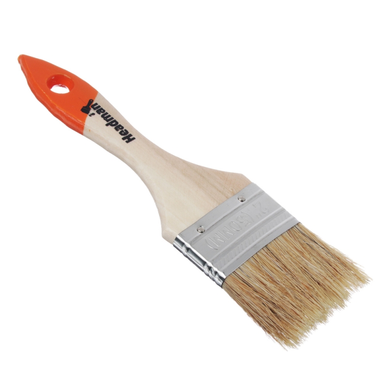 ЕРМАК Кисть малярная плоская ЕРМАК Кисть малярная плоская "Бейсик" нат. щетина 2" (50мм)