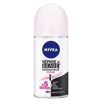 Дезодорант-антиперспирант шариковый NIVEA "Черное и Белое" Невидимый Clear, 50 мл.