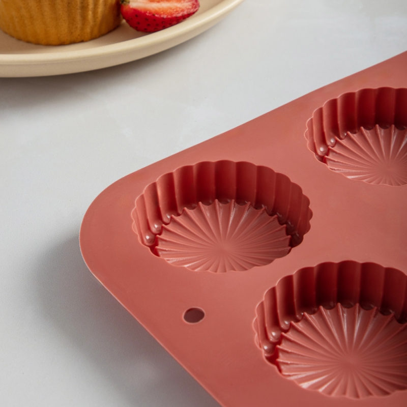 VETTA Форма силиконовая 6 ячеек, 29x17x2см VETTA Форма силиконовая 6 ячеек, 29x17x2см "Шарлотка"