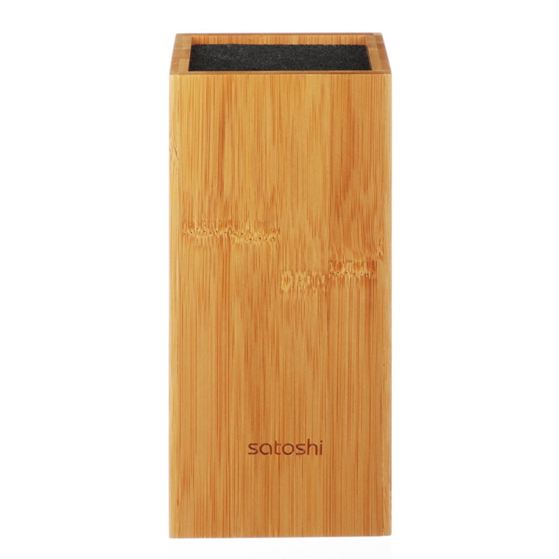 SATOSHI Бамбук Подставка для ножей 10х10х22,5см, полипропиленовые разделители SATOSHI Бамбук Подставка для ножей 10х10х22,5см, полипропиленовые разделители