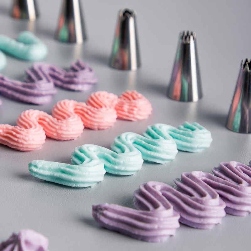 VETTA Набор кондитерских насадок 6 шт, вариант 1, нерж. сталь VETTA Набор кондитерских насадок 6 шт, вариант 1, нерж. сталь