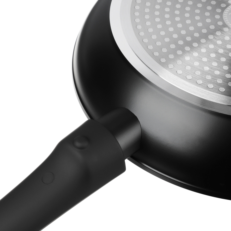 SATOSHI Оникс Сковорода литая d26см, антипригарное покрытие SATOSHI Оникс Сковорода литая d26см, антипригарное покрытие "мрамор", съемная ручка, индукция