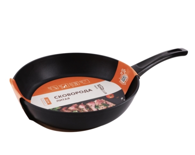 Сковорода HOMECLUB Basic 28см литая, ручка soft-touch Сковорода HOMECLUB Basic 28см литая, ручка soft-touch