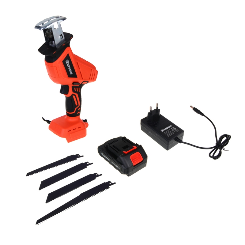 ЕРМАК Пила сабельная аккумуляторная 20В 2А ЭР2 (ONE) ЕРМАК Пила сабельная аккумуляторная 20В 2А ЭР2 (ONE)