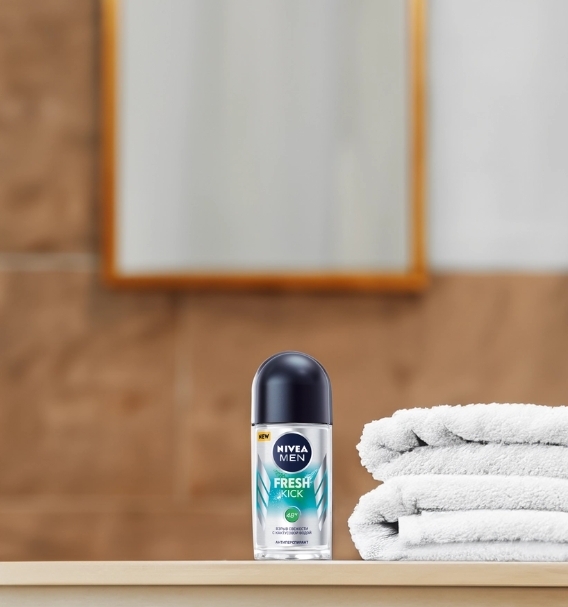 Антиперспирант роликовый мужской NIVEA Men Fresh Kick, 50мл
