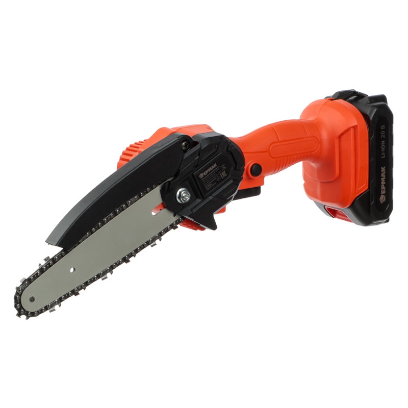 ЕРМАК Пила цепная аккум., ПЦА-20В, 150 мм, 2.0 А*ч Li-ion, 5м/с, ЗУ (ONE) ЕРМАК Пила цепная аккум., ПЦА-20В, 150 мм, 2.0 А*ч Li-ion, 5м/с, ЗУ (ONE)