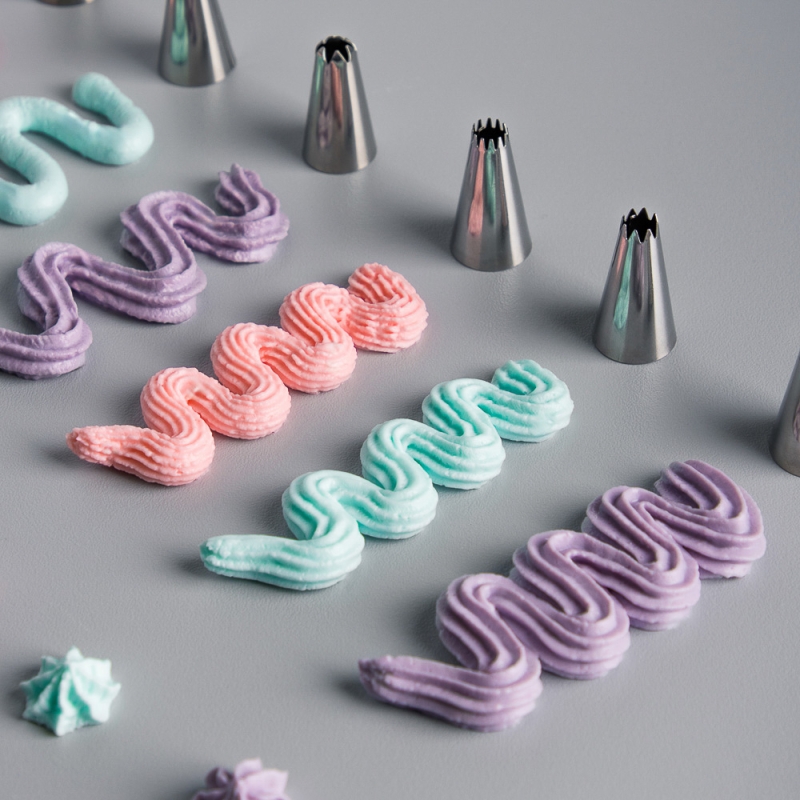 VETTA Набор кондитерских насадок 6 шт, вариант 1, нерж. сталь VETTA Набор кондитерских насадок 6 шт, вариант 1, нерж. сталь