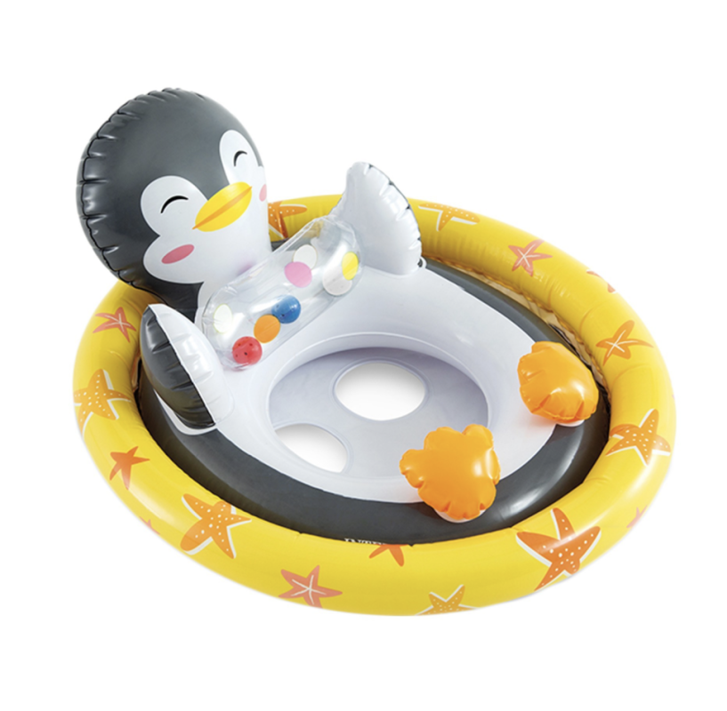 Круг для плавания «Зверюшки», с сиденьем, от 3-4 лет, пингвин