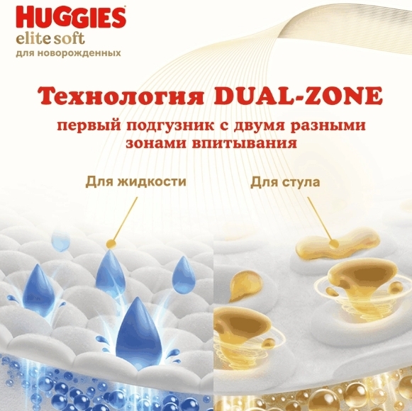 Подгузники детские HUGGIES Elite Soft 2, 4–6кг, 50шт Подгузники детские HUGGIES Elite Soft 2, 4–6кг, 50шт