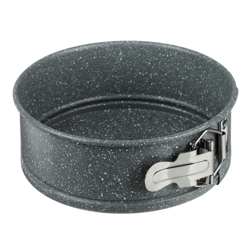 SATOSHI Буко Форма для выпечки круглая разъемная, угл.сталь, 18х6,5см, антиприг. покрытие SATOSHI Буко Форма для выпечки круглая разъемная, угл.сталь, 18х6,5см, антиприг. покрытие "Мрамор"