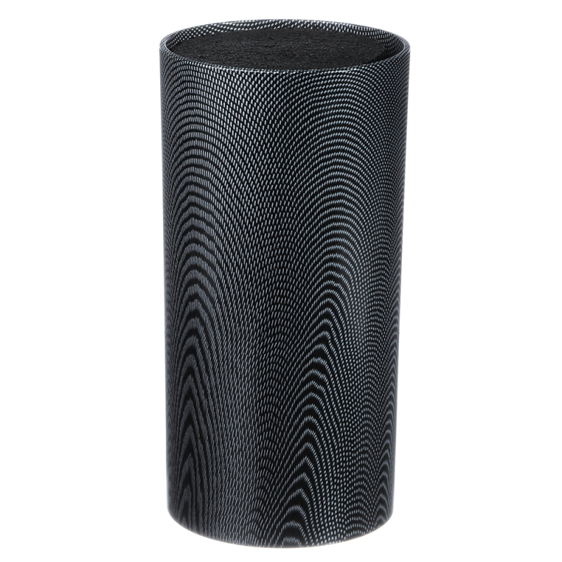 SATOSHI Карбон Подставка для ножей d11х22см, полипропиленовые разделители SATOSHI Карбон Подставка для ножей d11х22см, полипропиленовые разделители