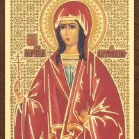 Икона "Антонина Никейская" 4х6 на МДФ-6