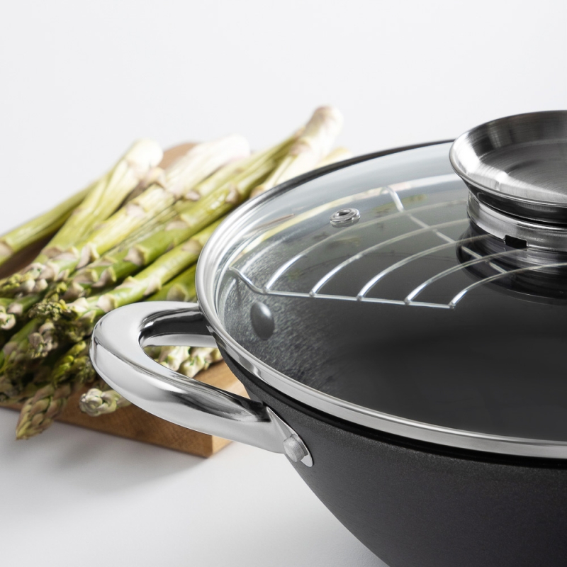 SATOSHI Казан чугун,26см,3л,антипр.покр, нерж.ручк, решетка, стекл.крыш,нейлон.лопатка,бамб.палочки SATOSHI Казан чугун,26см,3л,антипр.покр, нерж.ручк, решетка, стекл.крыш,нейлон.лопатка,бамб.палочки