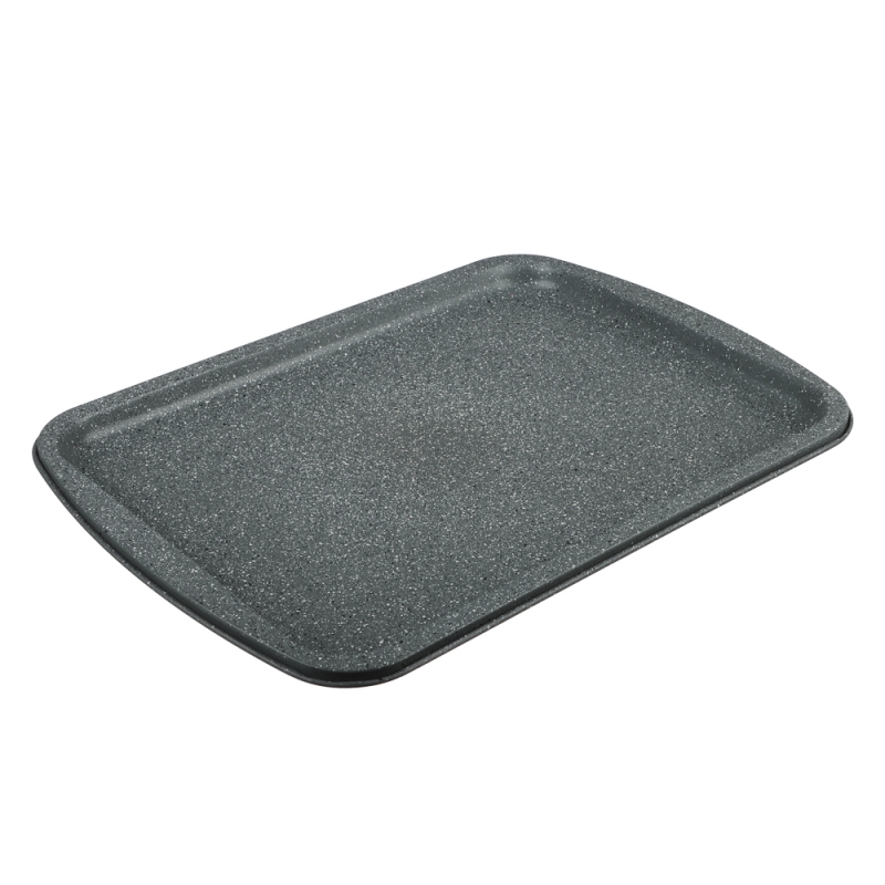 SATOSHI Буко Противень плоский, 36,5х27х1,7см, угл.сталь, антипригарное покрытие SATOSHI Буко Противень плоский, 36,5х27х1,7см, угл.сталь, антипригарное покрытие "Мрамор"