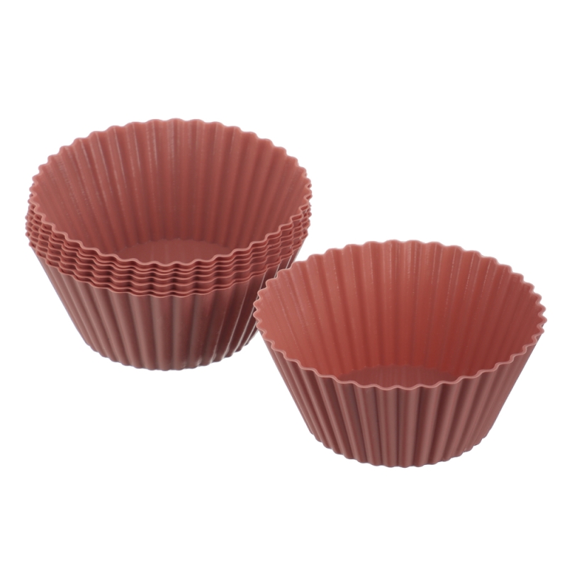 VETTA Набор форм силиконовых 16шт, 6,5x3,3см, VETTA Набор форм силиконовых 16шт, 6,5x3,3см, "Кекс", 3 цвета