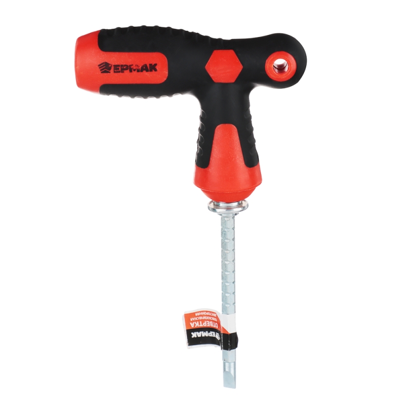 ЕРМАК Отвертка телескопическая двусторонняя, Т-образная 2х-комп. рукоятка, с фиксатором ЕРМАК Отвертка телескопическая двусторонняя, Т-образная 2х-комп. рукоятка, с фиксатором