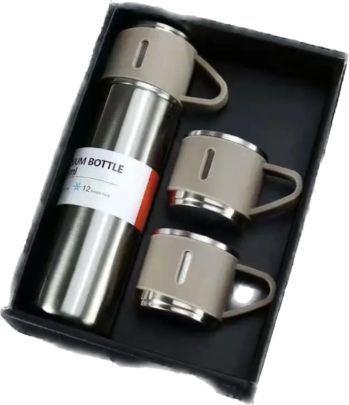 ТЕРМОС VACUUM FLASK SET бежевый с металлическим корпусом ТЕРМОС VACUUM FLASK SET бежевый с металлическим корпусом