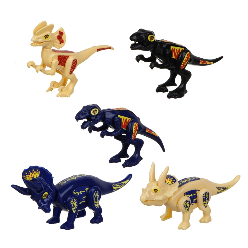 ИГРОЛЕНД Конструктор  ИГРОЛЕНД Конструктор "Мир динозавров", ABS, 9.5х15см, 5 дизайнов