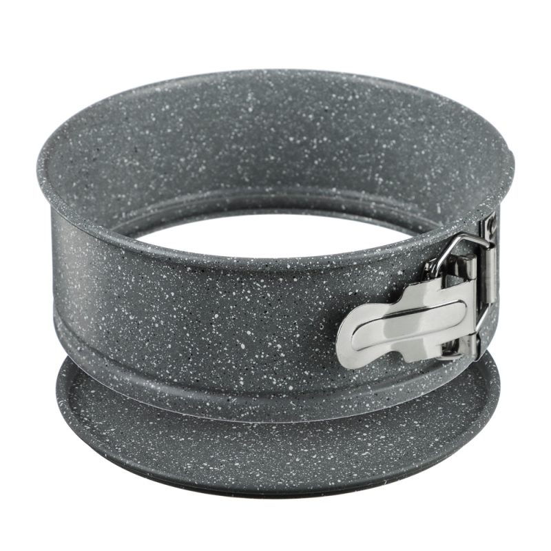 SATOSHI Буко Форма для выпечки круглая разъемная, угл.сталь, 18х6,5см, антиприг. покрытие SATOSHI Буко Форма для выпечки круглая разъемная, угл.сталь, 18х6,5см, антиприг. покрытие "Мрамор"