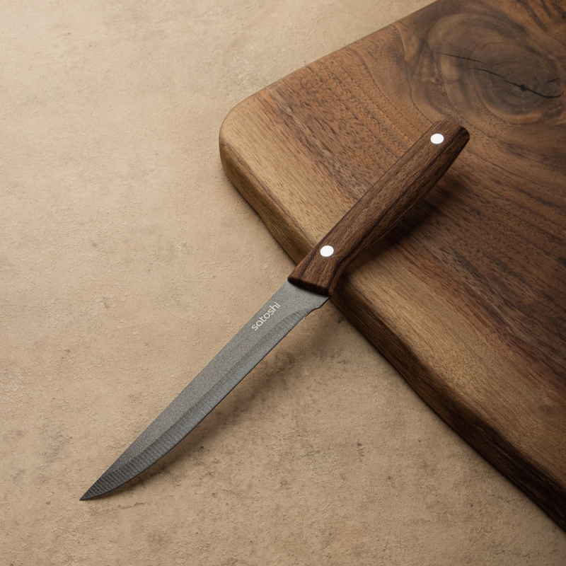 SATOSHI Меллер Нож кухонный универсальный 15см, нерж.сталь с антиналипающим покрытием SATOSHI Меллер Нож кухонный универсальный 15см, нерж.сталь с антиналипающим покрытием