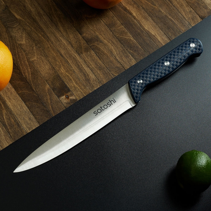 SATOSHI Ривьера Нож кухонный универсальный 20см, нерж.сталь SATOSHI Ривьера Нож кухонный универсальный 20см, нерж.сталь
