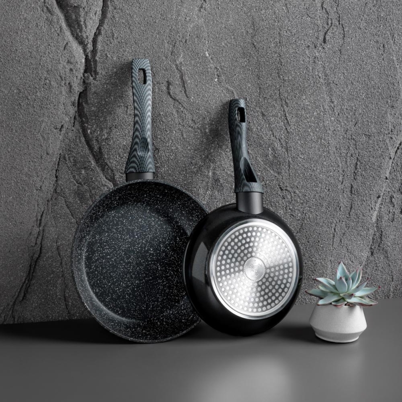 SATOSHI Карбон Сковорода литая d24см, антипригарное покрытие Мрамор, индукция SATOSHI Карбон Сковорода литая d24см, антипригарное покрытие Мрамор, индукция