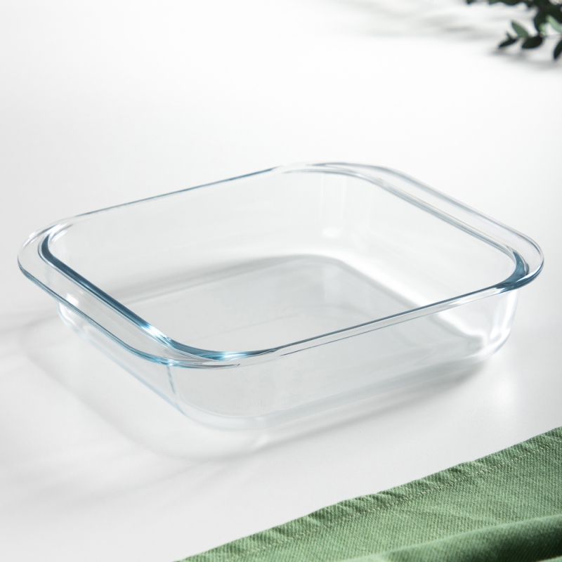 SATOSHI Форма для запекания жаропрочная квадратная, с ручками, стекло, 24.5x21.9x5.1см, 1,8л SATOSHI Форма для запекания жаропрочная квадратная, с ручками, стекло, 24.5x21.9x5.1см, 1,8л