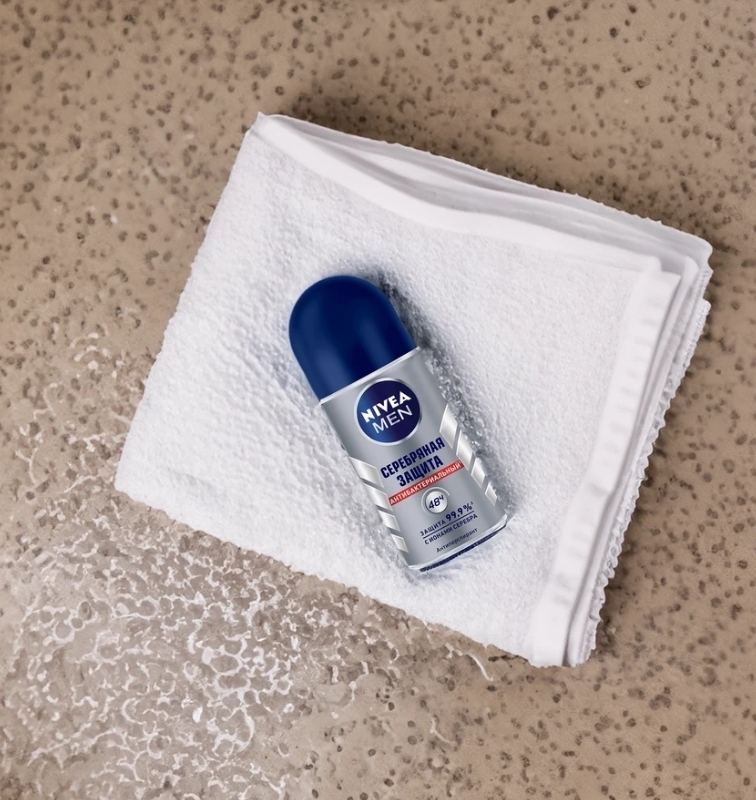 Дезодорант роликовый мужской NIVEA Men Серебряная защита, 50мл Дезодорант роликовый мужской NIVEA Men Серебряная защита, 50мл